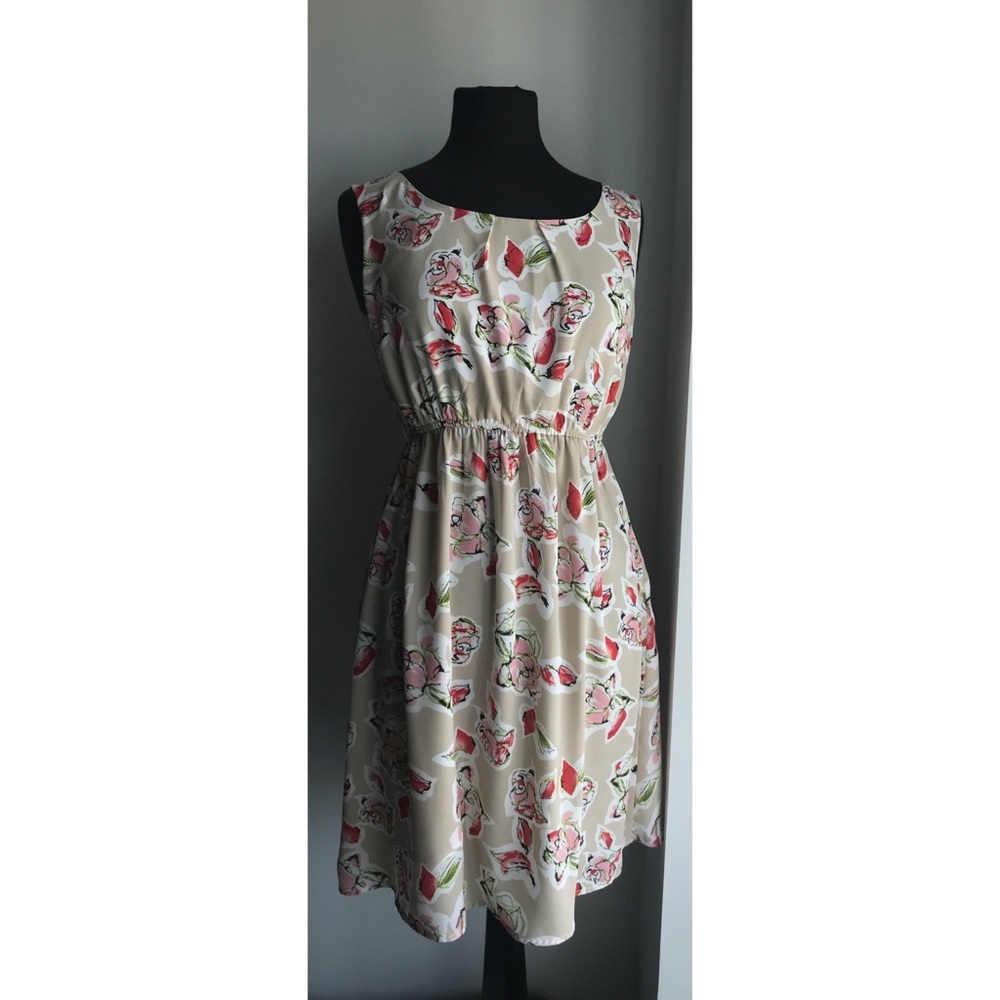❤️Rose floral sleeveless dress XS